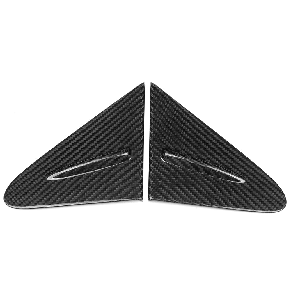 Dry Carbon Fiber A-Pillar Front Window Triangle Cover Trim For Toyota GR Corolla GZEA14 2023 2024 2025