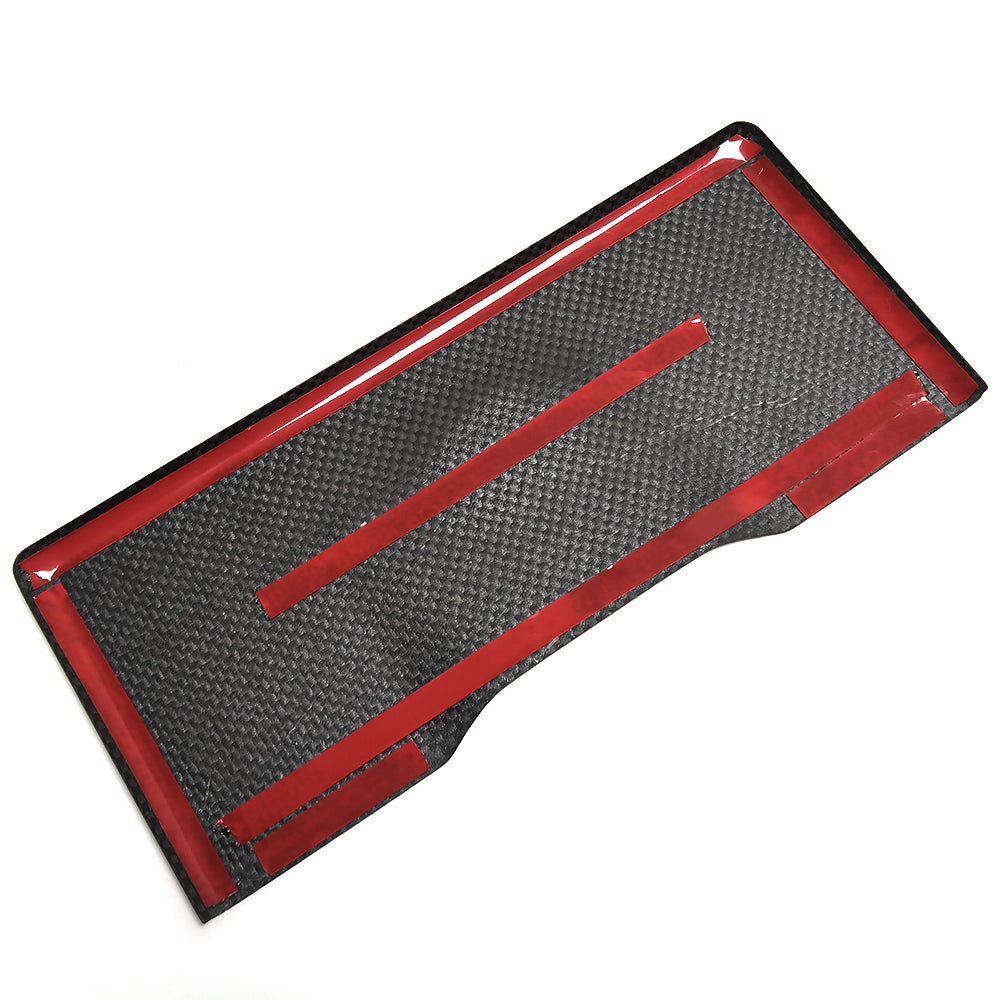 Real Carbon Fiber Center Cup Holder Panel Cover Interior Accessories For Dodge Ram 1500 TRX 2019-2023