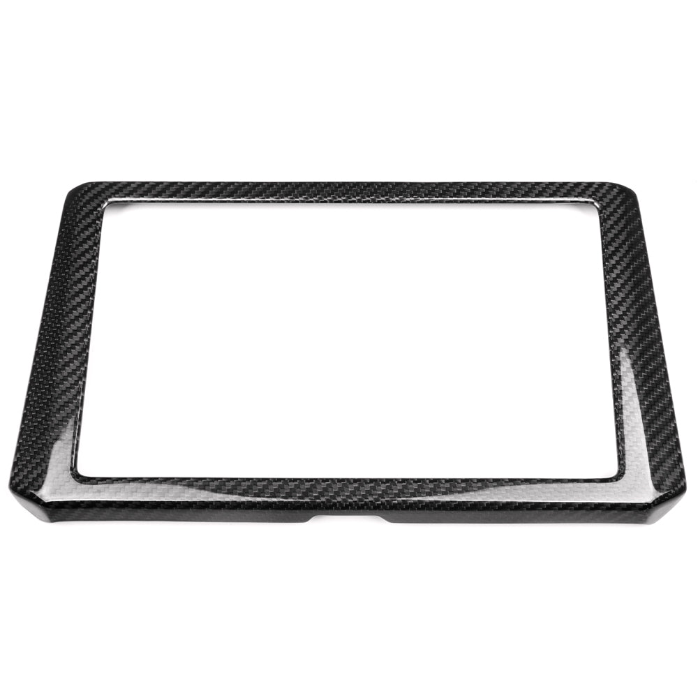 Dry Carbon Fiber Dash Display Screen Panel Frame Trim For Toyota GR Corolla GZEA14 Morizo 2023 2024 2025