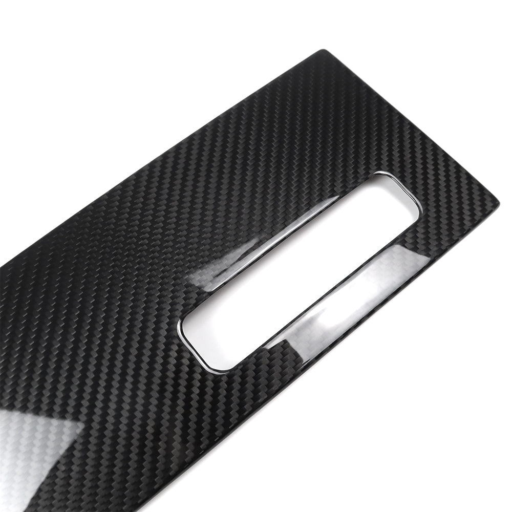 Genuine Carbon Fiber Exterior Window B Pillar Panel Trim For Ford F150 Raptor Limited Lariat XLT 2021 2022 2023 2024 2025