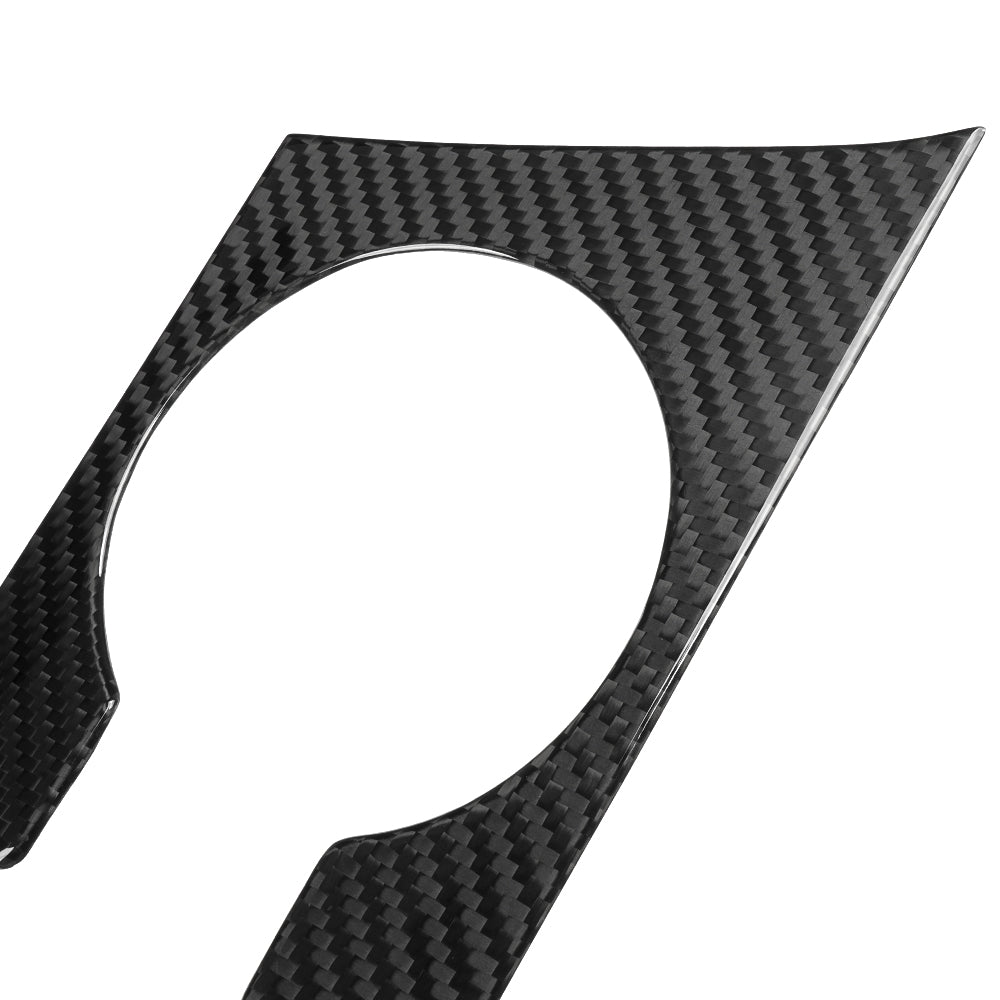 Real Carbon Fiber Center Control Water Cup Holder Frame Trim For Genesis G70 Prestige IK Sport Advanced 2017 - 2025