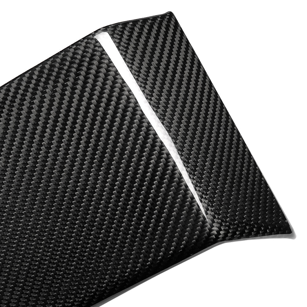 Rear Display Upper Cover Panel Trim For Tesla Cybertruck 2024 2025, Dry Carbon Fiber Trim
