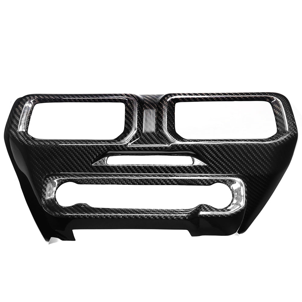 For Mustang S650 GT Dark horse EcoBoost Center Console AC Vent Cover Real Carbon Fiber