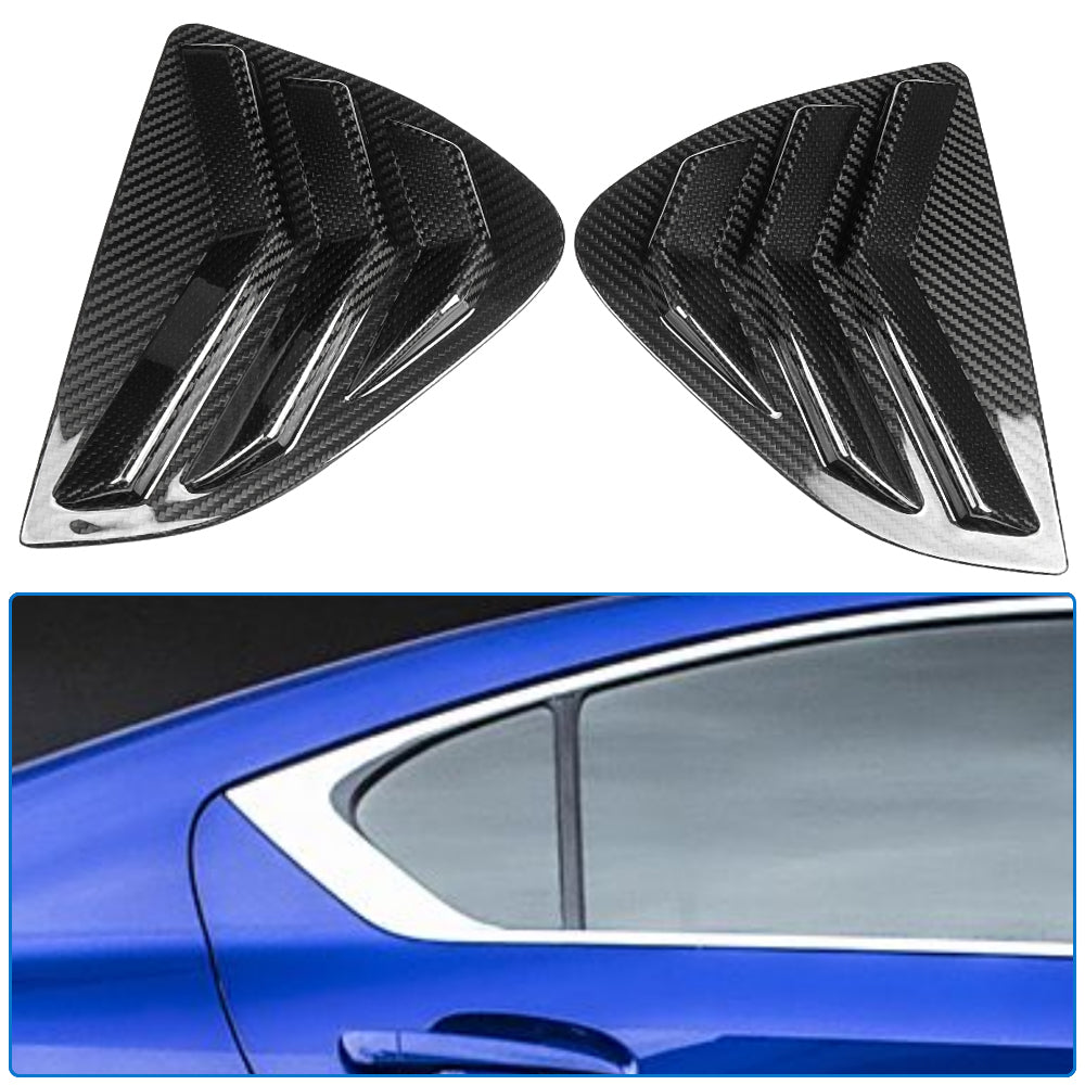 Dry Carbon Fiber Rear Window Louvers Trim For Lexus IS 300 350 500 F Sport 2021 -2025
