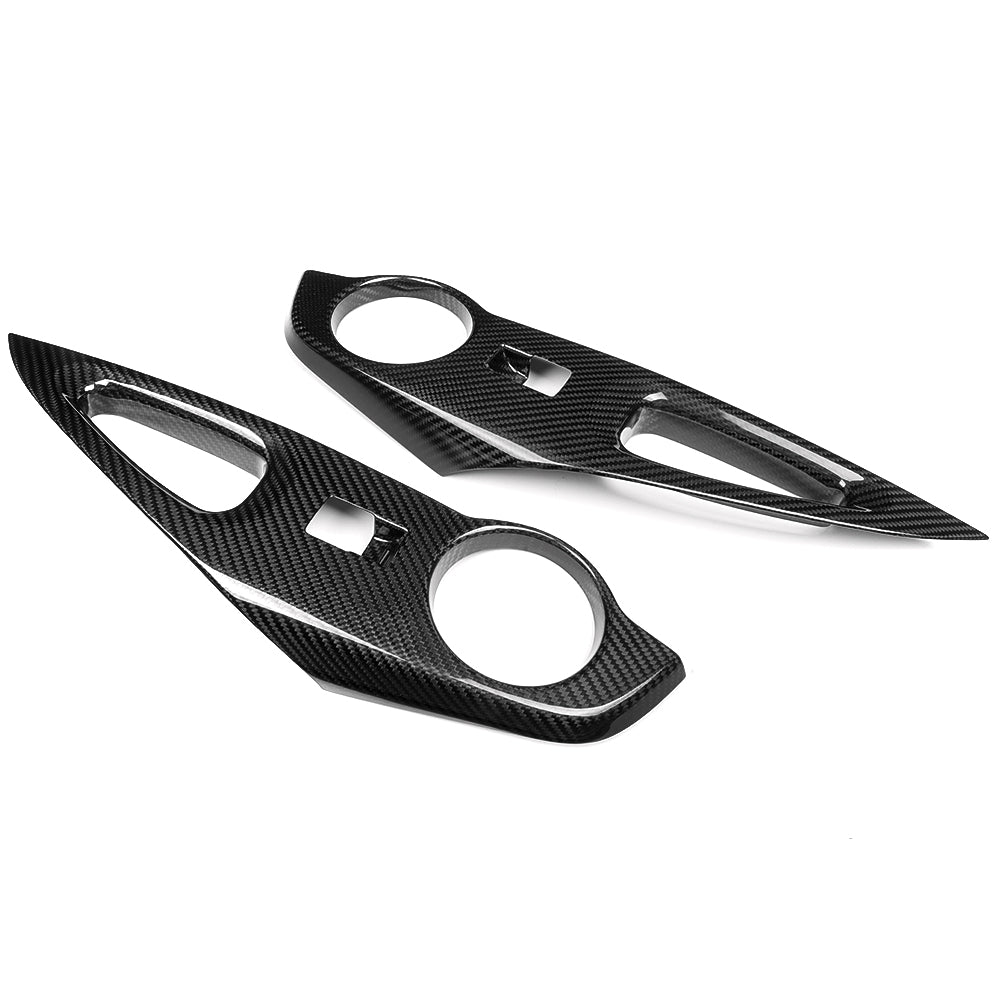 Dry Carbon Fiber Rear Window Control Switch Covers For Toyota GR Corolla GZEA14 2023 2024 2025, Door Lock Switch Trim