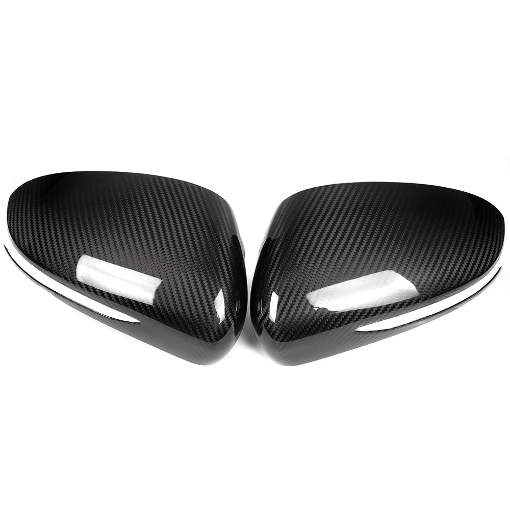 Rear Carbon Fiber Side Rearview Mirrors Cover Trim For Genesis G70 Prestige IK Sport Advanced 2017 - 2025