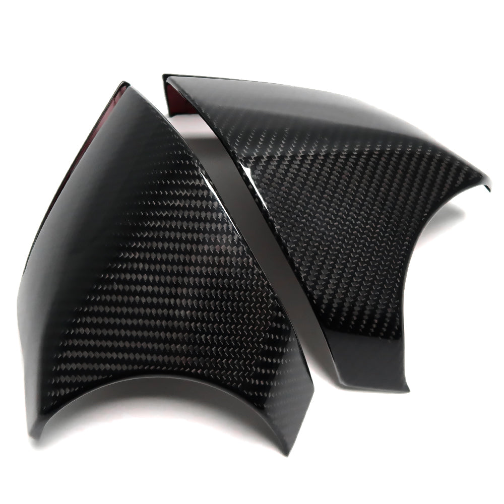 For Chevrolet Corvette C8 Stingray Z51 Z06 Sports 2020-2024 Side Rear View Mirror Cover Lower Piece Trim Carbon Fiber Car Accessories