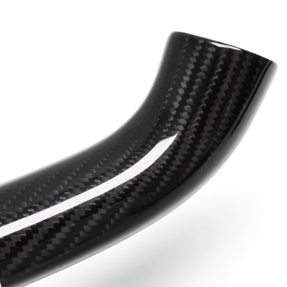 For Chevrolet Corvette C8 Stingray 3LT Z06 Z51 2020-2024 Steering Wheel Top Lower Cover With Red Position Line Dry Carbon Fiber