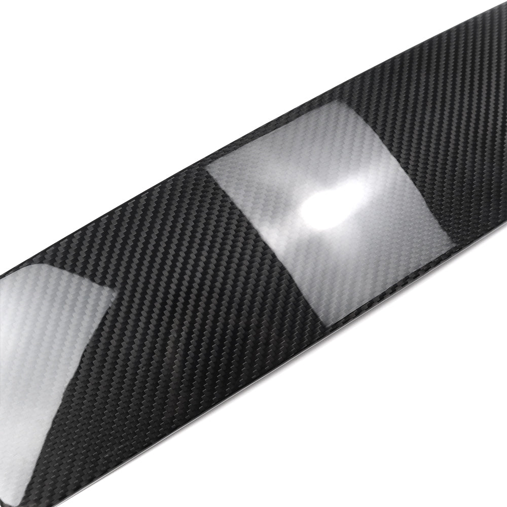 Genuine Carbon Fiber Exterior Window B Pillar Panel Trim For Ford F150 Raptor Limited Lariat XLT 2021 2022 2023 2024 2025
