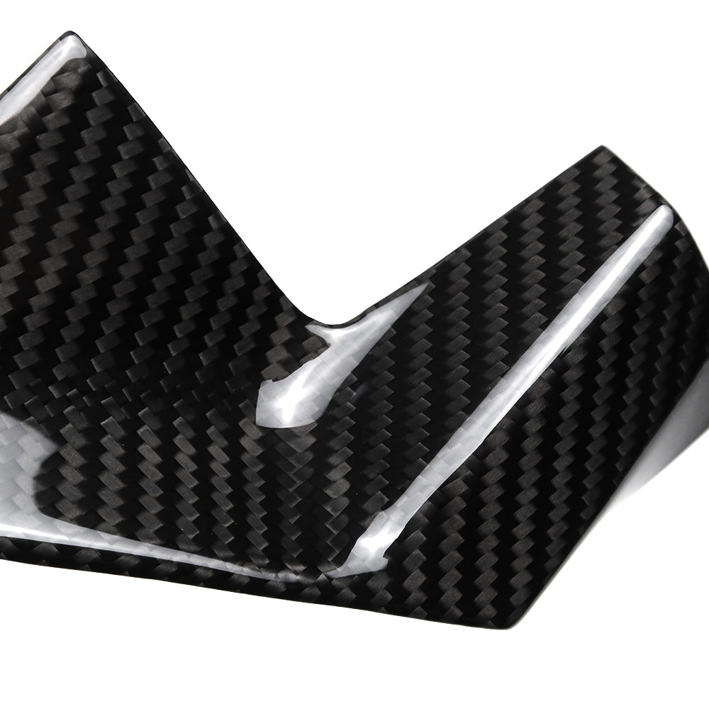 Genuine Dry Carbon Fiber Console Display Screen Lower Trim Panels For BMW 3 Series G20 G21 M2 M340i 2023 2024 2025