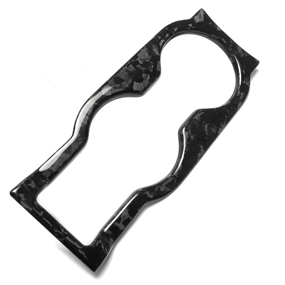 For Lotus Emira I4 V6 2022 2023 2024 2025, Center Console Water Cup Holder Frame Trim, Dry Carbon Fiber Interior