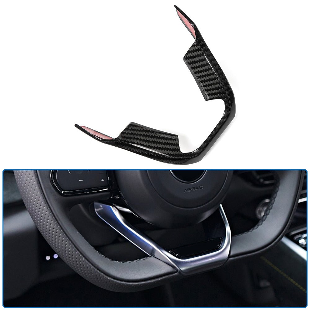 Dry Carbon Fiber Steering Wheel Cover Trim For Lotus Emira I4 V6 GT4 2022 2023 2024 2025