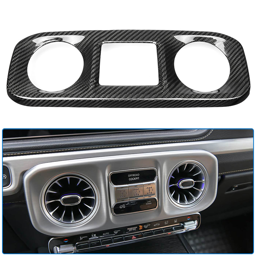 Real Carbon Fiber Center Console Air Vent Cover Trim For Mercedes Benz G Class G500 G550 G63 W463A W464 2019-2025