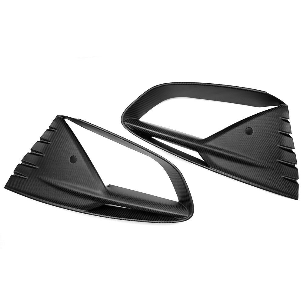 Prepreg Dry Carbon Fiber Front Bumper Side Vent Trim For Lotus Emira I4 V6 2022 2023 2024 2025