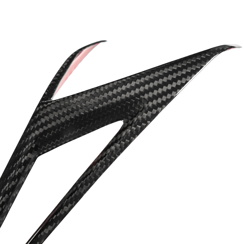 Dry Carbon Fiber Rear Light Lamp Trim For Corvette C8 Z06 Z51 ZR1 E-Ray 2020-2025, Tail Brake Light Cover