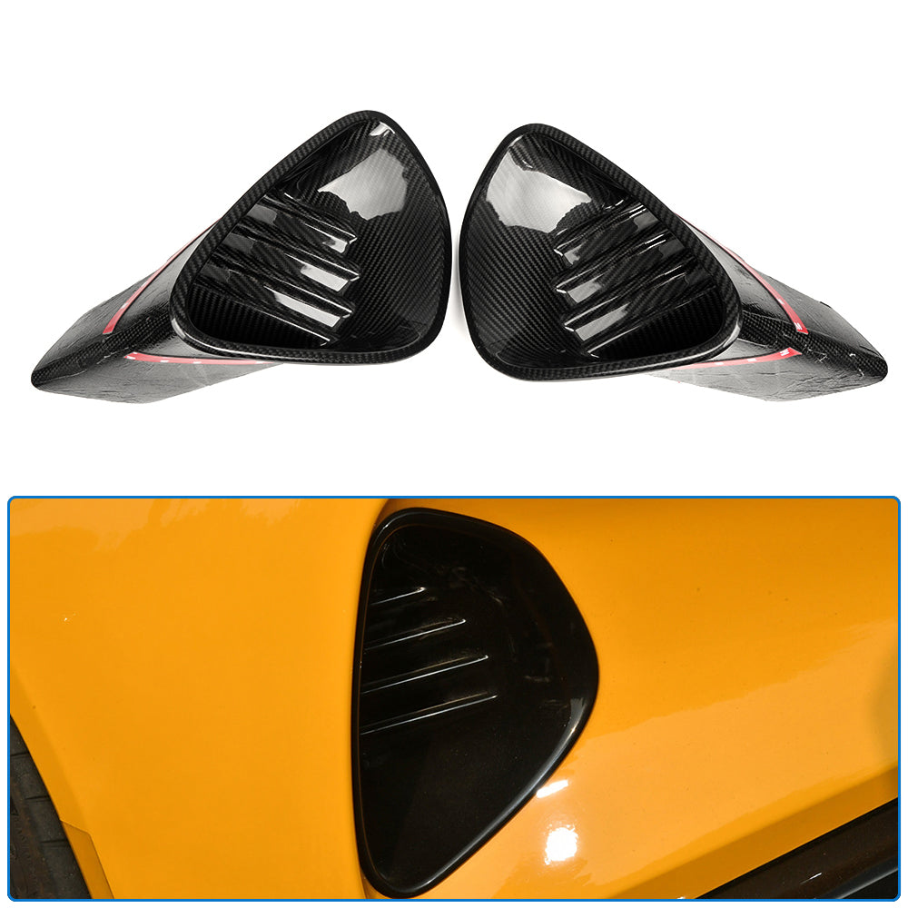 Real Carbon Fiber Rear Bumper Air Vent Cover Trim For Lotus Emira I4 V6 2022 2023 2024 2025