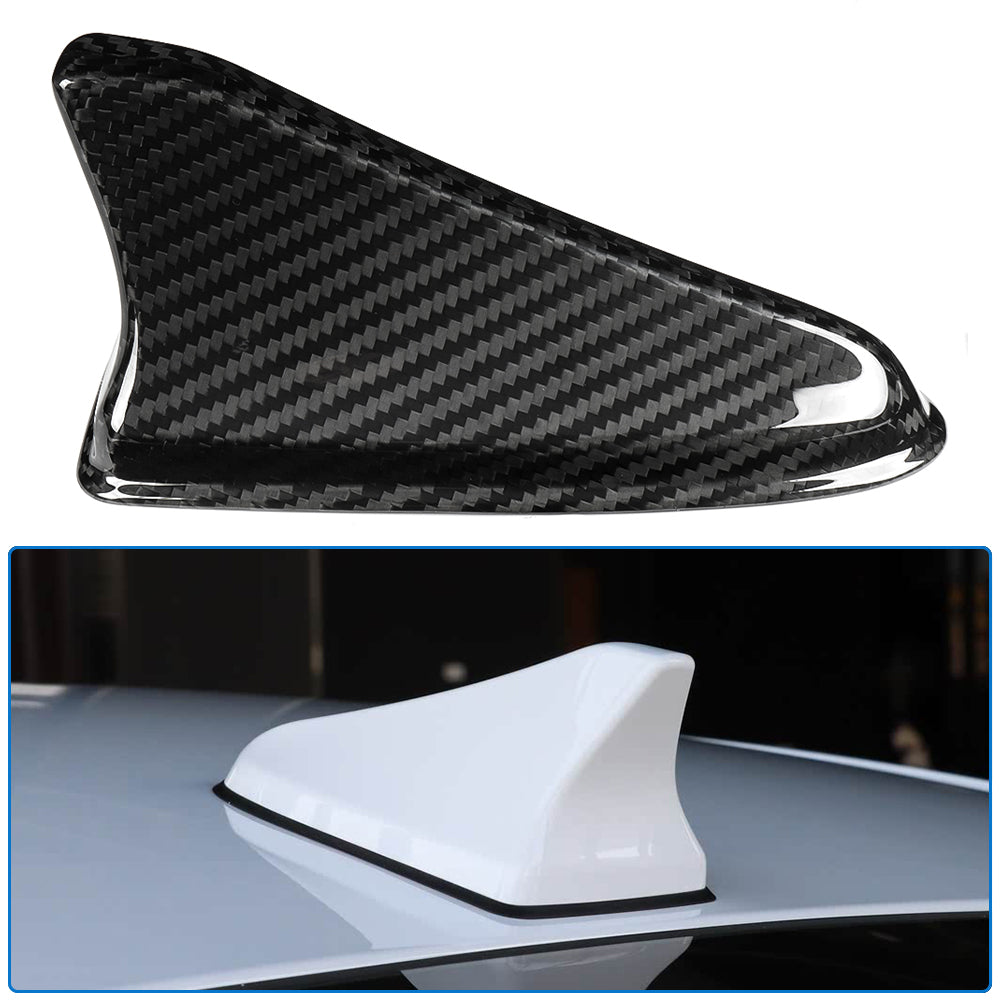 Dry Carbon Fiber Car Roof Antenna Cover Trim For Genesis G70 Prestige IK Sport Advanced 2017 - 2025, Exterior Decor