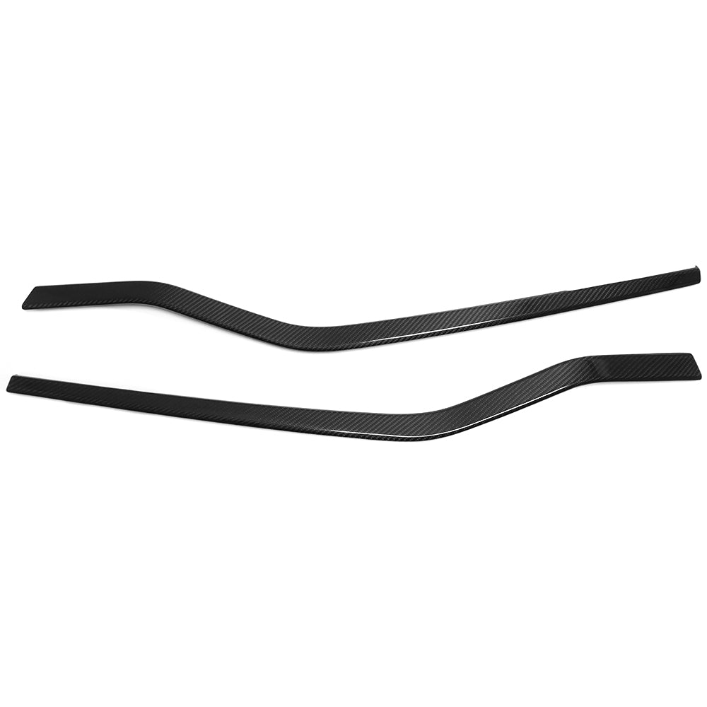 Car Inner Door Armrest Lower Trim Strips For Lotus Emira I4 V6 2022 2023 2024 2025, Dry Carbon Fiber Trim Accessories