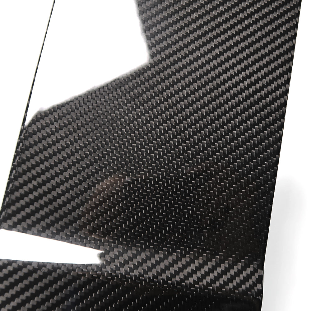 DRY Carbon Fiber Center Console Sliding Cubby Door Cover Trim For Ford F150 Raptor Lariat Limited Tremor Platinum King Ranch 2021 2022 2023 2024 2025