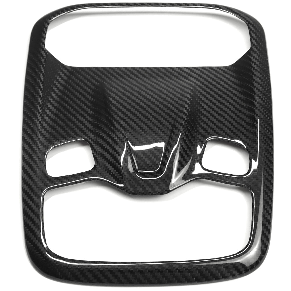 Car Roof Reading Light Lamp Trim For Lotus Emira I4 V6 Convertible Coupe 2022 2023 2024 2025, Genuine Carbon Fiber Decorative Cover Panel
