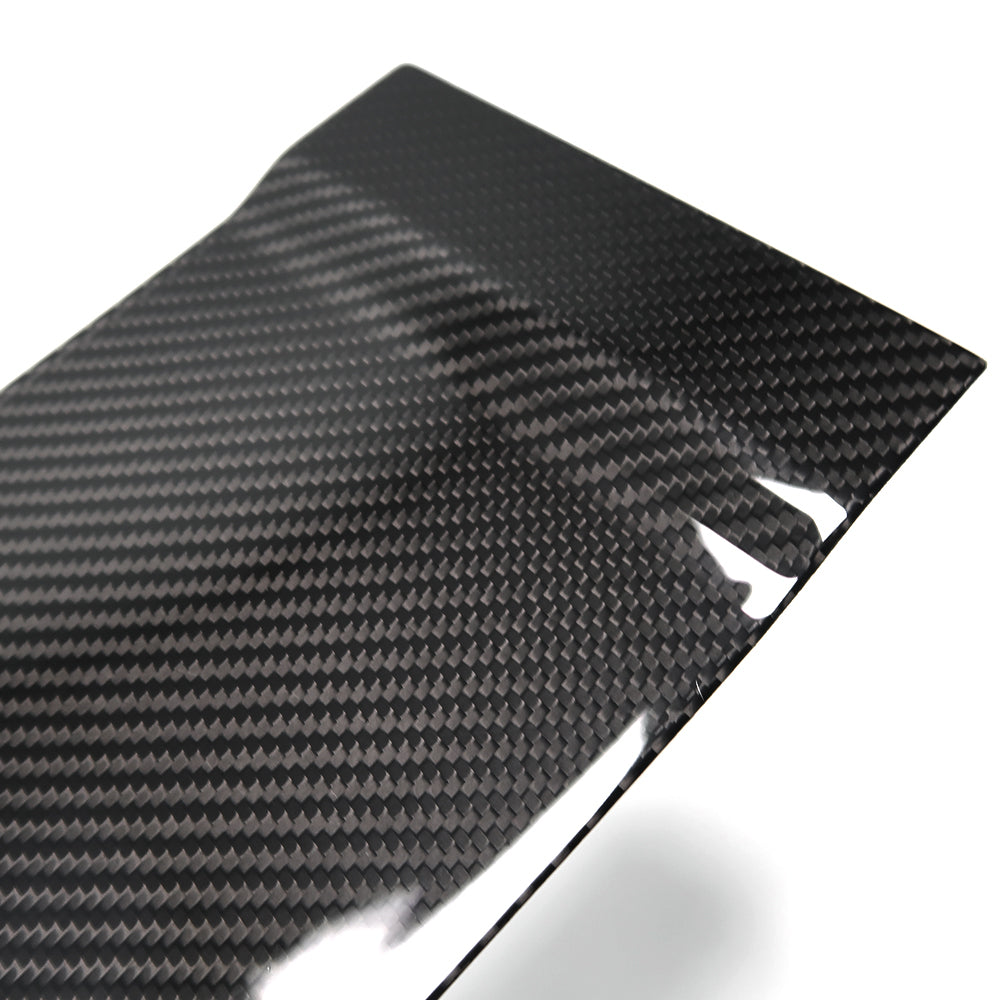 DRY Carbon Fiber Center Console Sliding Cubby Door Cover Trim For Ford F150 Raptor Lariat Limited Tremor Platinum King Ranch 2021 2022 2023 2024 2025