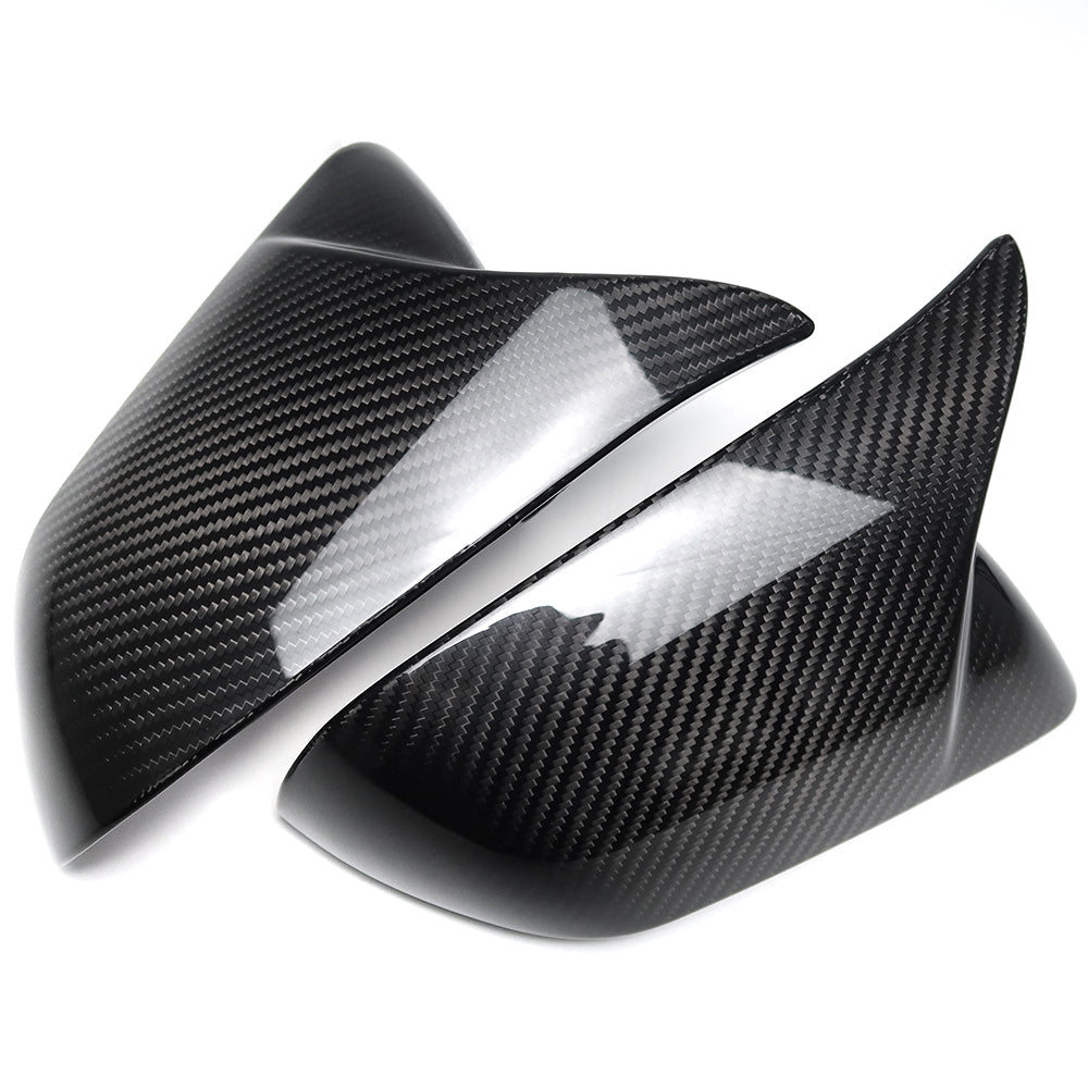 For Mustang S650 GT Dark horse Ecoboost Mirror Covers Overlay Real Carbon Fiber