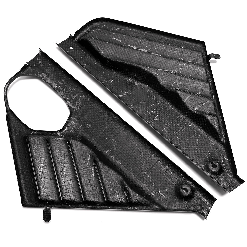 For Corvette C8 Coupe Z51 Z06 Stingray 2020-2023 Replacement Engine Hood Panel X-Brace X Strut Engine Bay Side Panel Appearance Dry Carbon Fiber Car Accessories