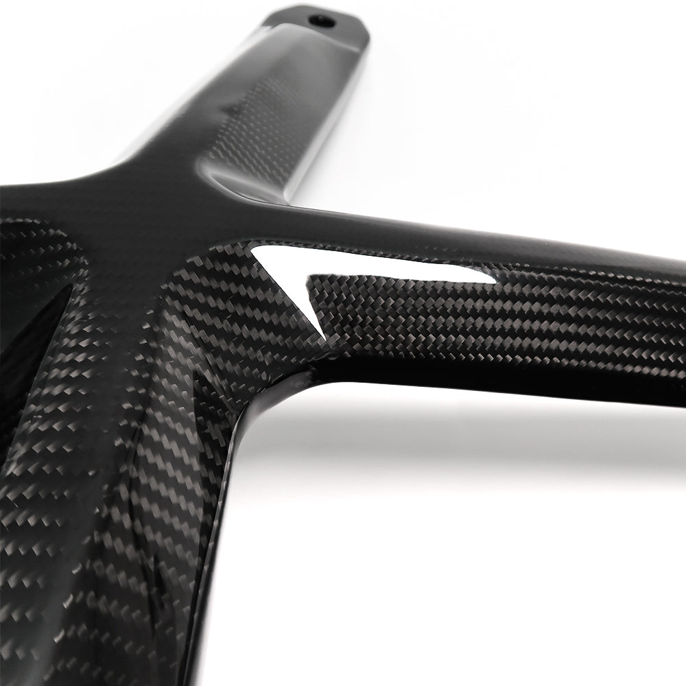 Real Carbon Fiber Engine Strut Tower Brace Bar For Corvette C8 Stingray Coupe HTC Z51 E-Ray 2020-2025, Engine Hood X Brace