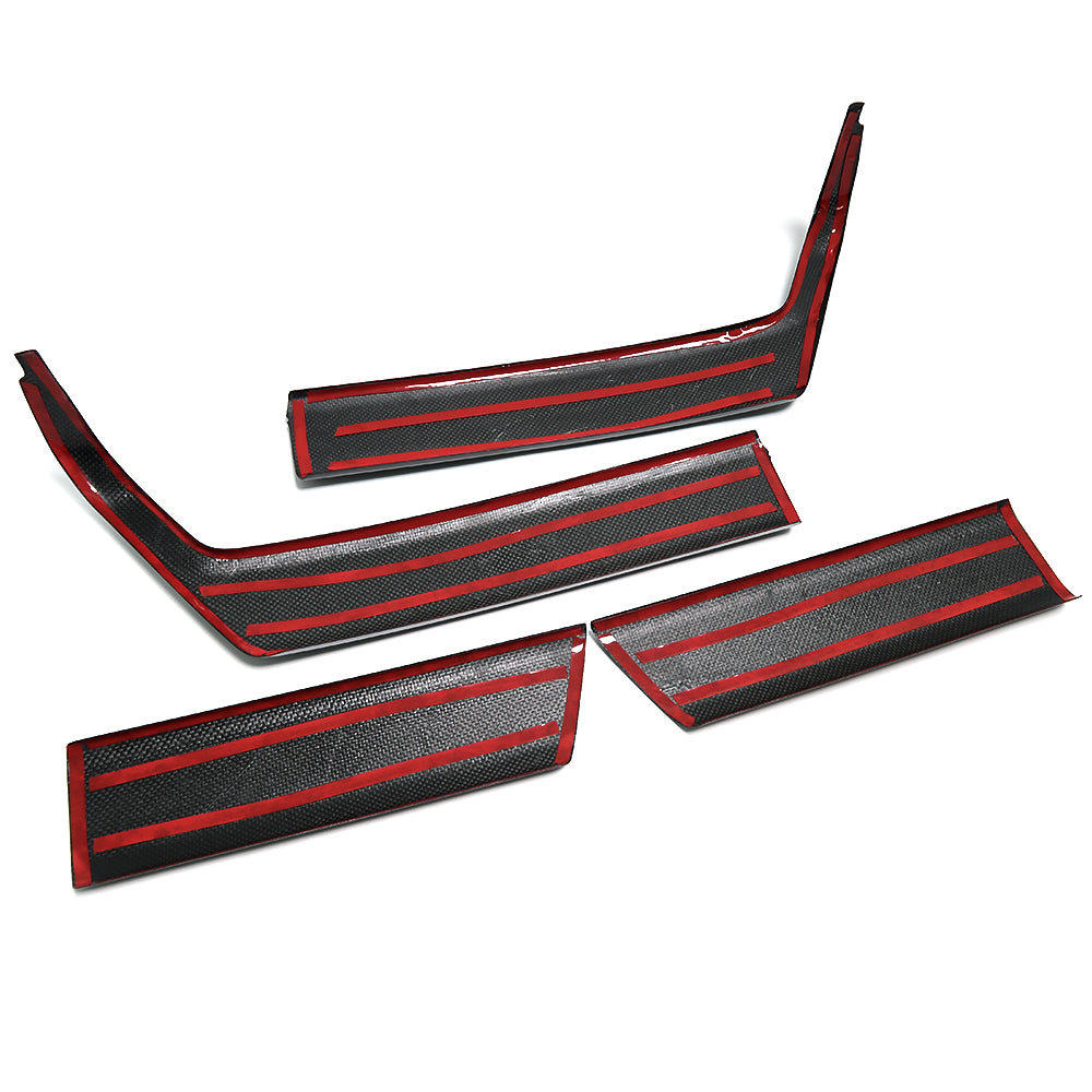 DRY Carbon Fiber Inner Door Armrest Handle Trim Cover For Ford F150 Raptor Platinum Lariat Tremor Limited King Ranch XL XLT 2021 2022 2023 2024 2025