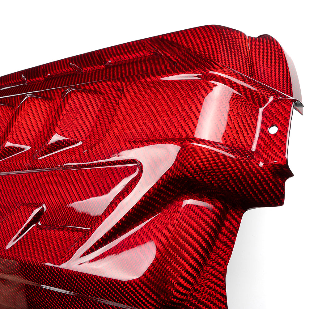 Carbon Fiber Engine Bay Cover Trim For Chevrolet Corvette C8 Stingray Convertible Coupe Z51 HTC 2LT 3LT 2020-2024 Replacement