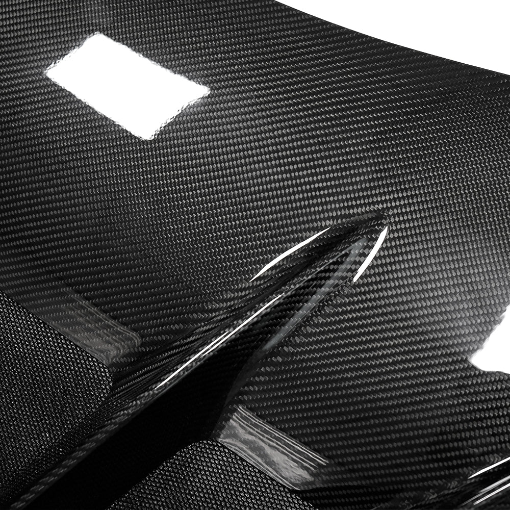 ZR1 Style Dry Carbon Fiber Front Engine Hood Cover For Corvette C8 Stingray Z06 ZR1 2020-2025, Replacement