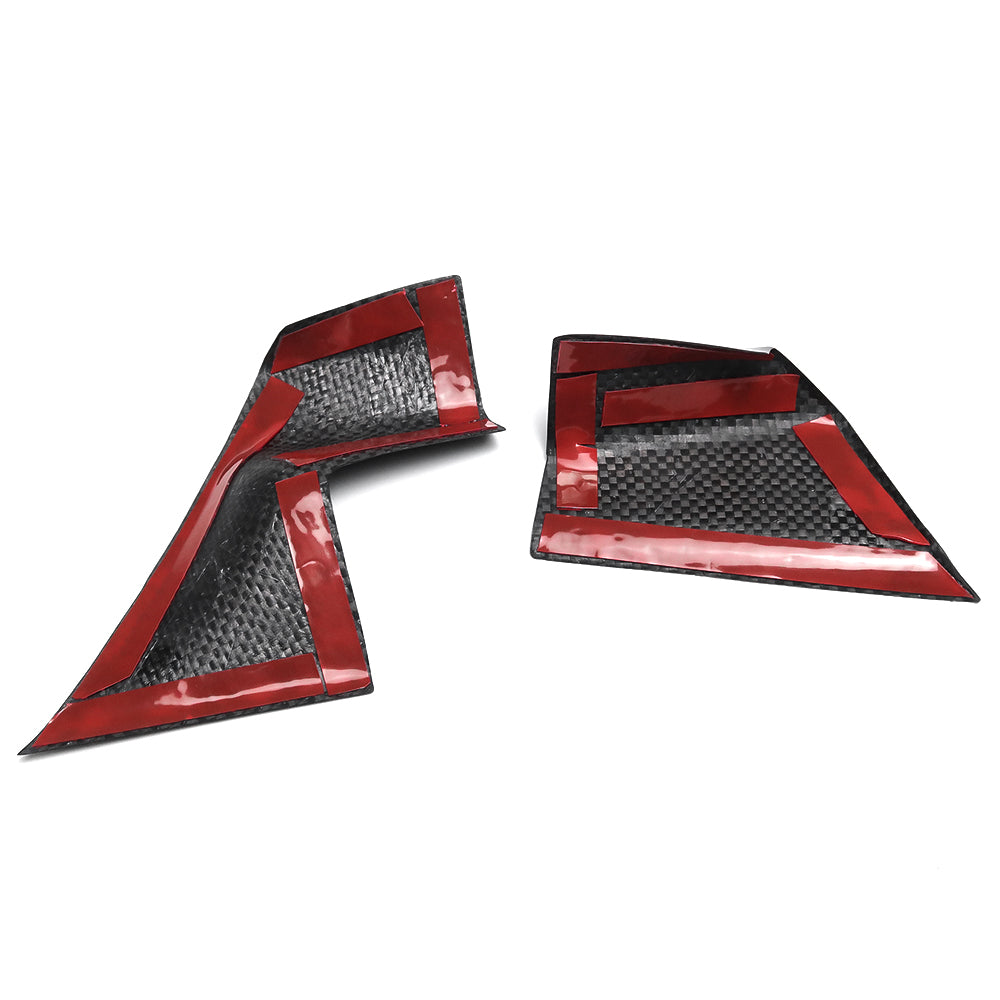 Genuine Dry Carbon Fiber Console Display Screen Lower Trim Panels For BMW 3 Series G20 G21 M2 M340i 2023 2024 2025