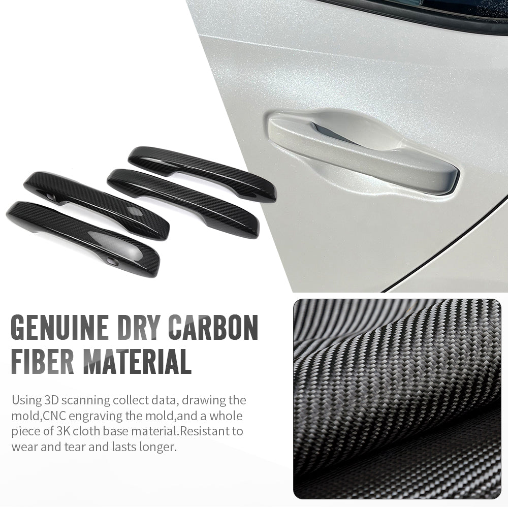 For Acura Integra Type S DE4 DE5 2022+ Outer Door Handle Cover Real Carbon Fiber