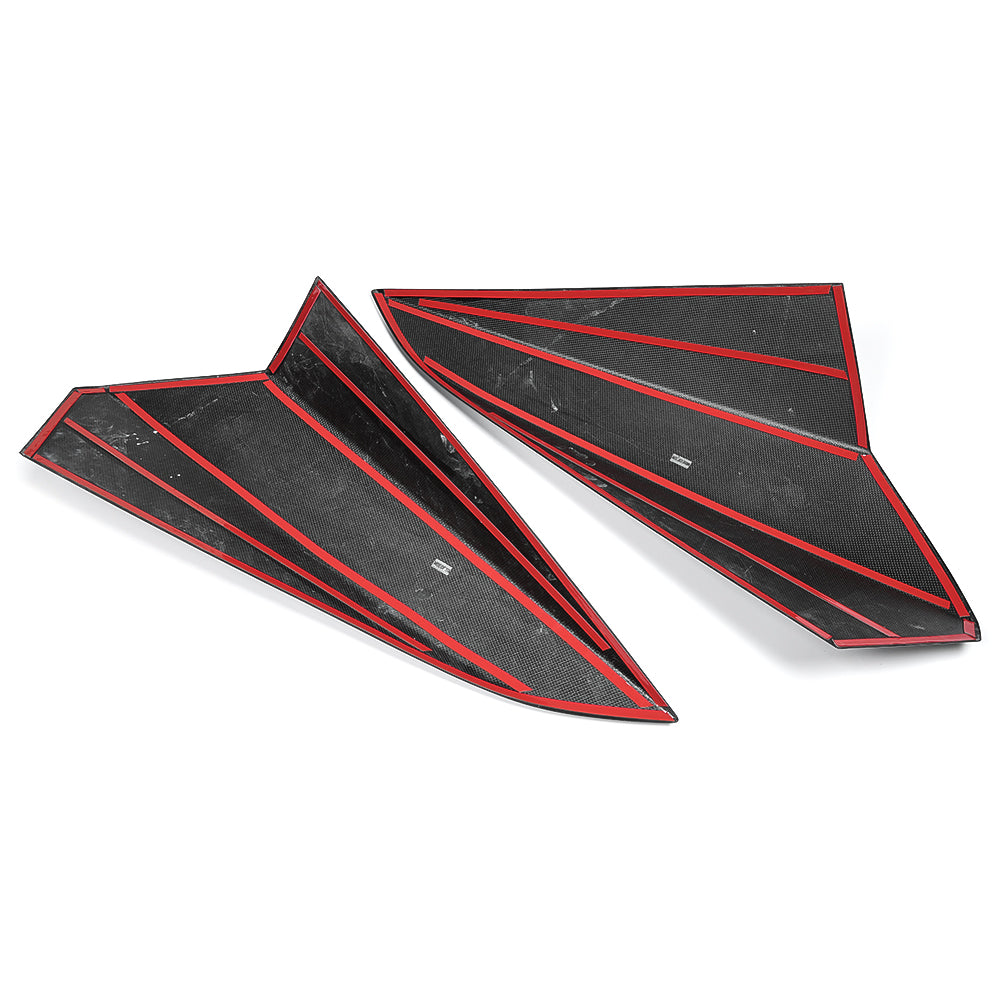 Dry Carbon Fiber Nacelles Trim Cover For Corvette C8 Stingray E-Ray Convertible Only 2020- 2025, Roof Body Humps