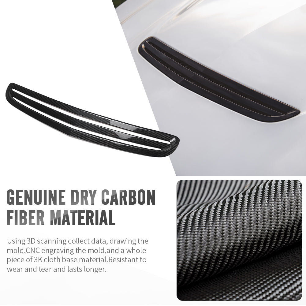 For Acura Integra Type S DE5 2022+ Engine Hood Air Vent Frame Real Carbon Fiber