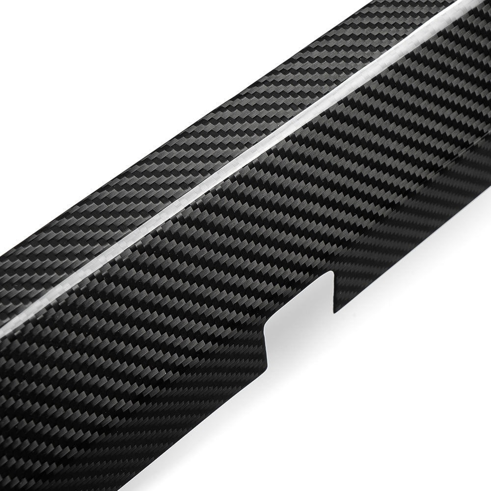 Real Dry Carbon Fiber Console Dashboard Panel Trims For Ford Bronco Badlands Wildtrak Outer Banks Heritage Edition 2021-2025