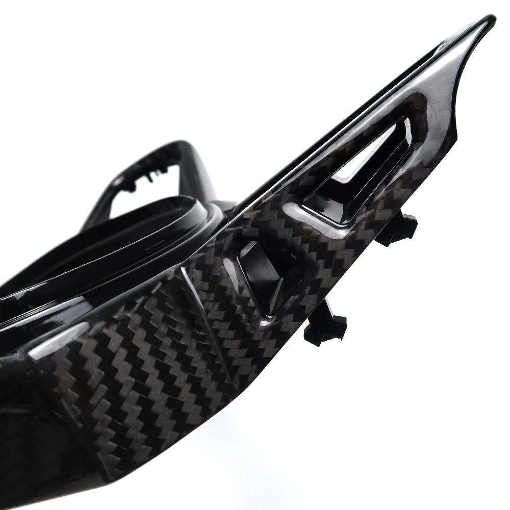 Dry Carbon Fiber Steering Wheel Cover Panel Trim For BMW 2 3 4 Series M3 M4 G20 G21 G22 G80 G81 2024 2025, Replaced Style