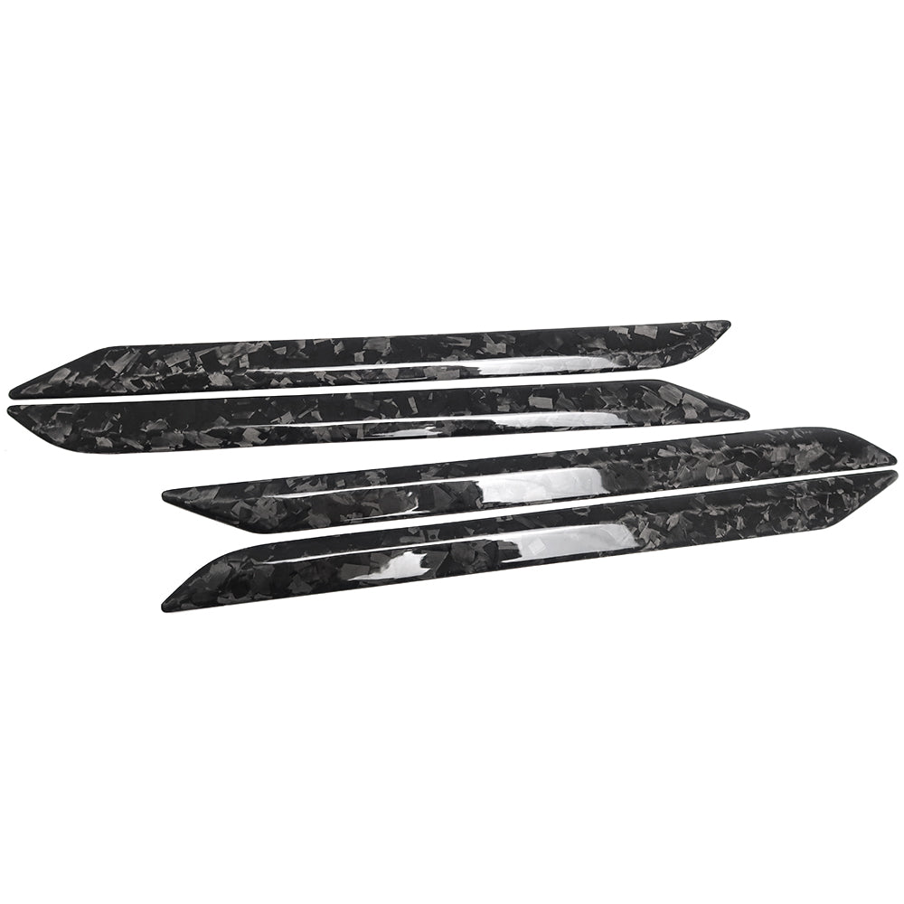 Real Carbon Fiber Door Inner Handle Side Trim For Dodge Ram 1500 TRX Rebel Laramie 2019-2023