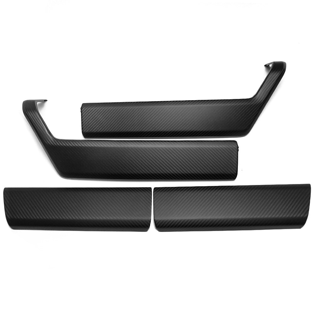 DRY Carbon Fiber Inner Door Armrest Handle Trim Cover For Ford F150 Raptor Platinum Lariat Tremor Limited King Ranch XL XLT 2021 2022 2023 2024 2025