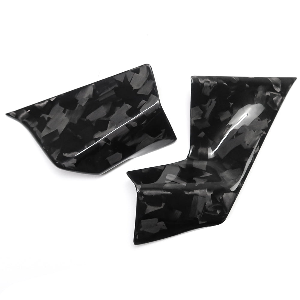Genuine Dry Carbon Fiber Console Display Screen Lower Trim Panels For BMW 3 Series G20 G21 M2 M340i 2023 2024 2025
