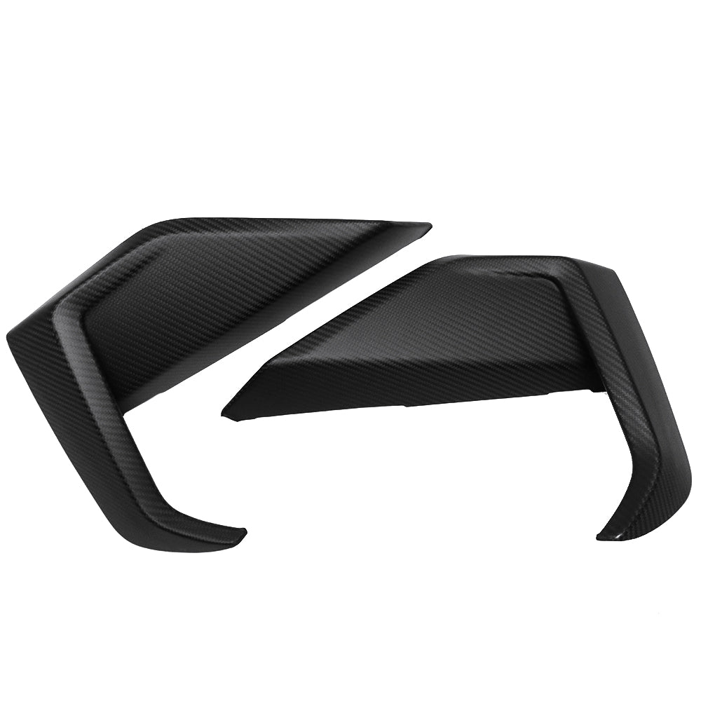 For Mustang S650 GT Front Bumper Side Air Vent Trims Cover Dry Carbon Fiber
