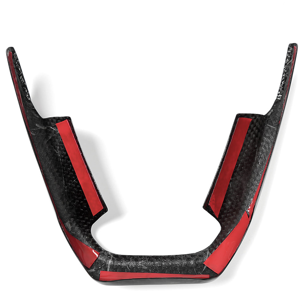 Dry Carbon Fiber Steering Wheel Cover Trim For Lotus Emira I4 V6 GT4 2022 2023 2024 2025