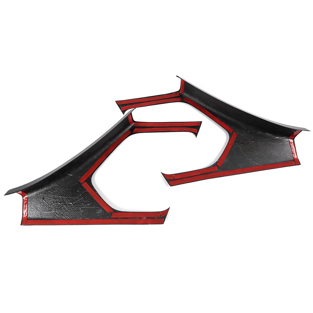 For Chevrolet Corvette C8 Stingray Z06 Z51 2020+ Interior Upper Door Sill Panel Cover Dry Carbon Fiber Car Accessories