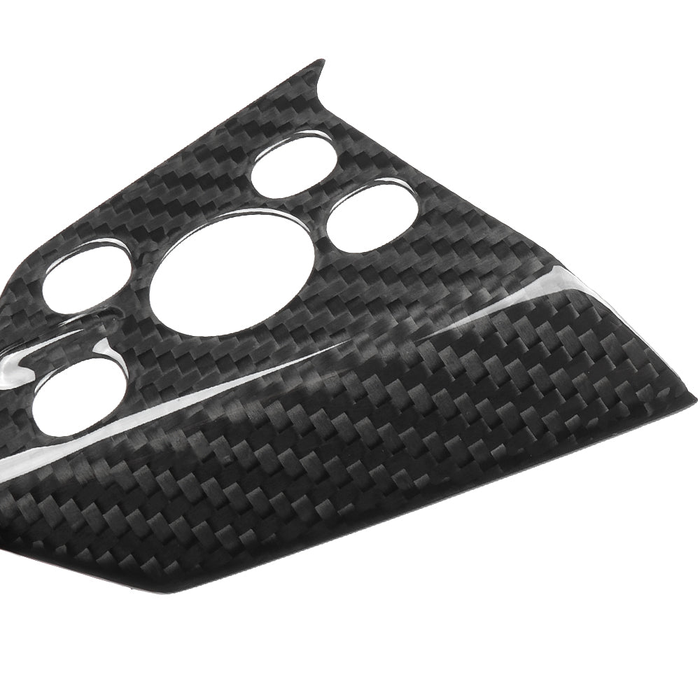 Real Dry Carbon Fiber Steering Wheel Trim Cover 3PCS For Tesla Cybertruck 2024 2025