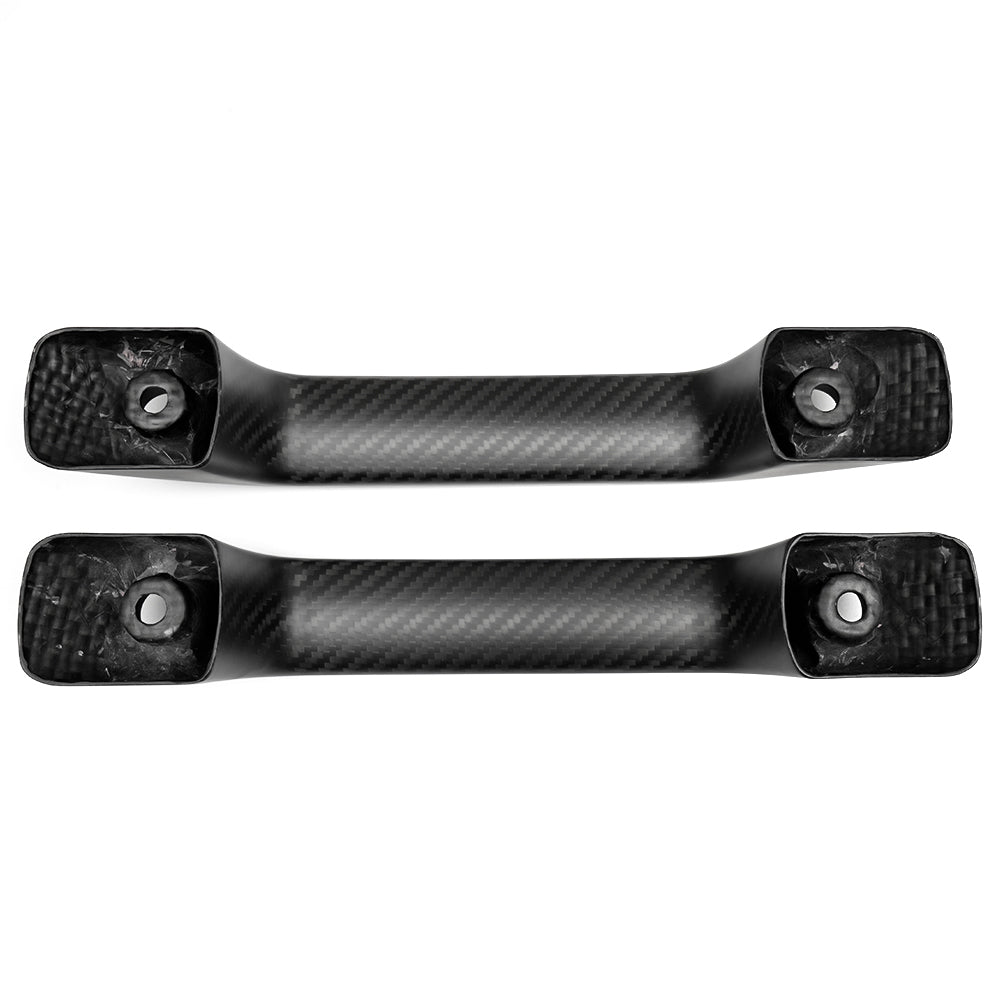 Carbon Fiber Replacement Rear Grab Handles Covers For Ford Bronco Raptor Wildtrak 2021-2024