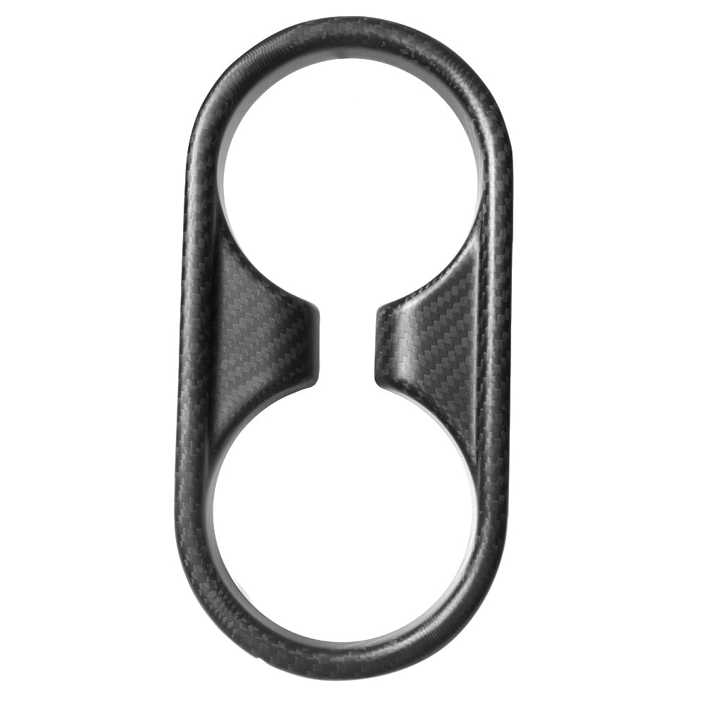 For Hyundai Ioniq 5 Ioniq 5N 2022+ Rear Seat Water Cup Panel Cover Trim Dry Carbon Fiber Interior Accessories