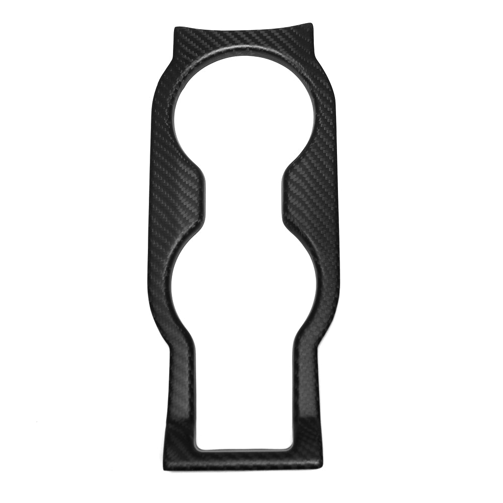For Lotus Emira I4 V6 2022 2023 2024 2025, Center Console Water Cup Holder Frame Trim, Dry Carbon Fiber Interior