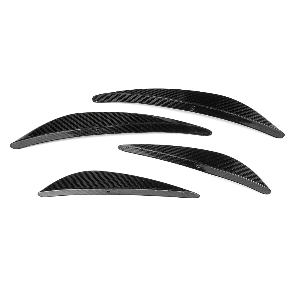 For Acura Integra DE4 DE5 2023 2024 2025 Front Bumper Side Canards Trim, Genuine Carbon Fiber, Body Diffuser Fins Decor
