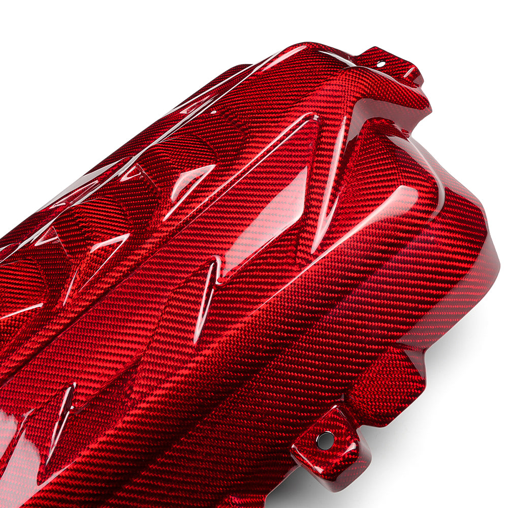 Carbon Fiber Engine Bay Cover Trim For Chevrolet Corvette C8 Stingray Convertible Coupe Z51 HTC 2LT 3LT 2020-2024 Replacement