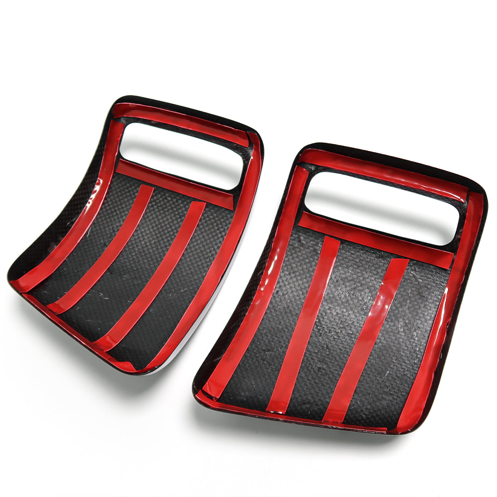 Real Carbon Fiber Taillight Rear Tail Light Cover Frame For Dodge Ram TRX Tradesman BigHorn Laramie Rebel Longhorn Limited 2019+